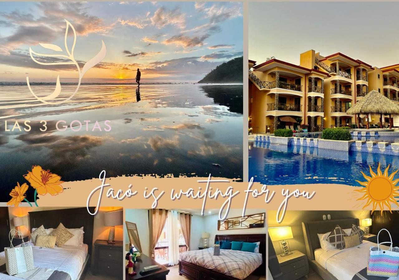 Apartamento De Lujo Las 3 Gotas Jaco, Frente Al Mar Con Vista A La Playa Dış mekan fotoğraf