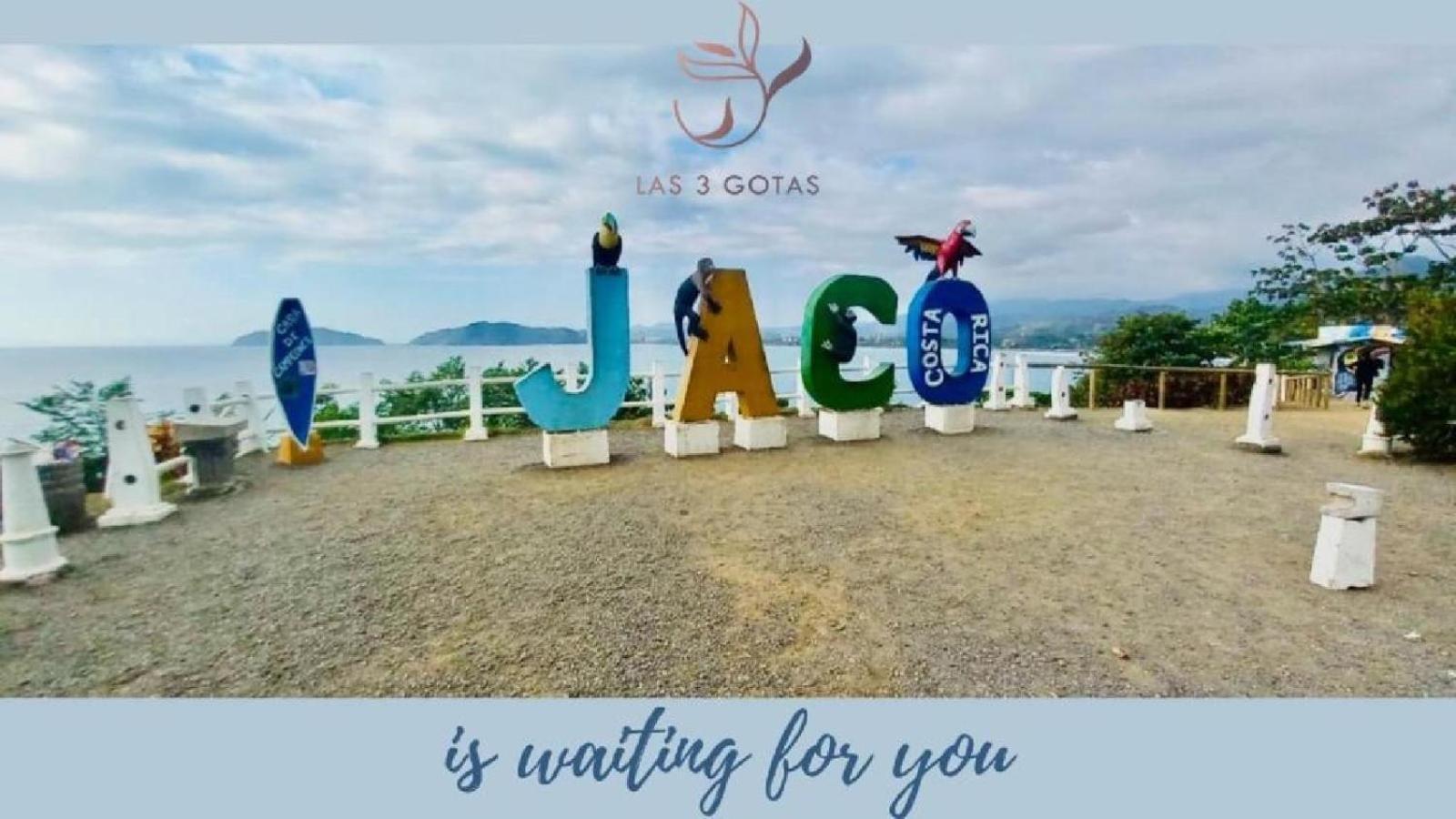 Apartamento De Lujo Las 3 Gotas Jaco, Frente Al Mar Con Vista A La Playa Dış mekan fotoğraf